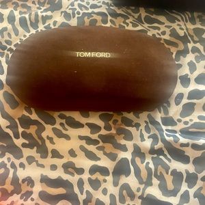 velvet Tom Ford glasses case w. Box & wipe 4 glass